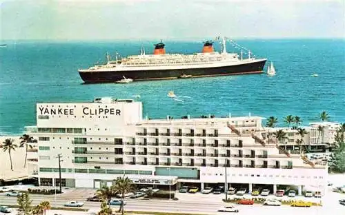 AK / Ansichtskarte  Fort_Lauderdale_Florida_USA Sheraton Yankee Clipper with the ss France