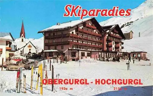 AK / Ansichtskarte  Obergurgl_Ober-Gurgl_Soelden_oetztal_Imst_Tirol_AT Schiparadies Obergurgl Hotel Edelweiss