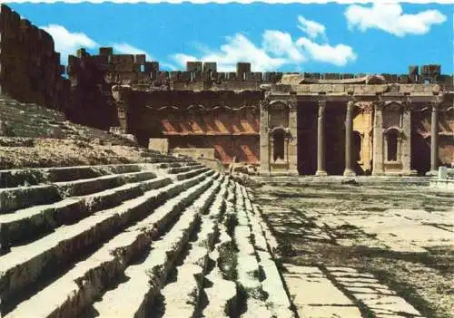 AK / Ansichtskarte  Baalbek_Baalbeck_Lebanon Roman Temple and Stairs