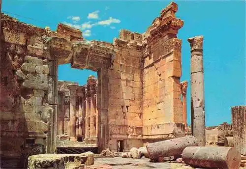 AK / Ansichtskarte  Baalbek_Baalbeck_Lebanon The Entrance of the Temple of Bacchus