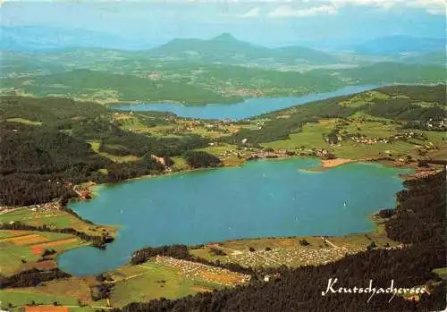 AK / Ansichtskarte 73987906 Keutschachersee_Kaernten_AT mit Woerthersee Fliegeraufnahme