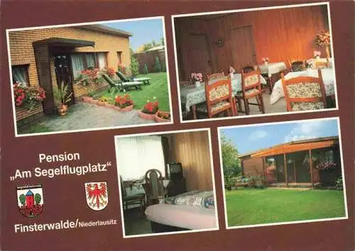 AK / Ansichtskarte  Finsterwalde Pension Am Segelflugplatz Gaststube Zimmer Bungalow