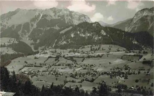 AK / Ansichtskarte  Oberwil_Simmental_BE Panorama Blick ins Tal Berner Alpen