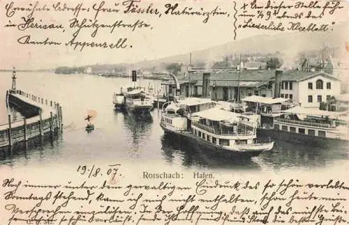 AK / Ansichtskarte  RORSCHACH_Bodensee_SG Hafen