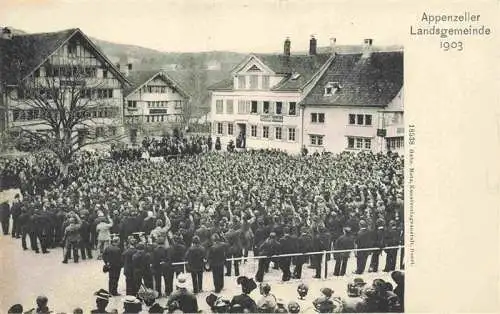AK / Ansichtskarte  Appenzell_IR Versammlung Appenzeller Landsgemeinde 1903