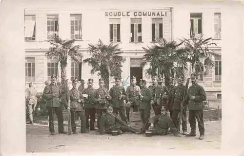 AK / Ansichtskarte  LOCARNO_Lago_Maggiore_TI Scuole Comunali Militaer Gruppenbild