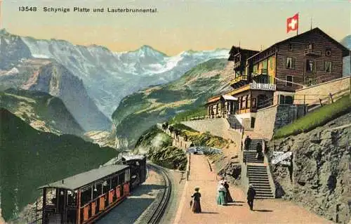AK / Ansichtskarte  Schynige-Platte_Schynigeplatte_2100m_BE Hotel Bellevue Lauterbrunnental Berner Alpen