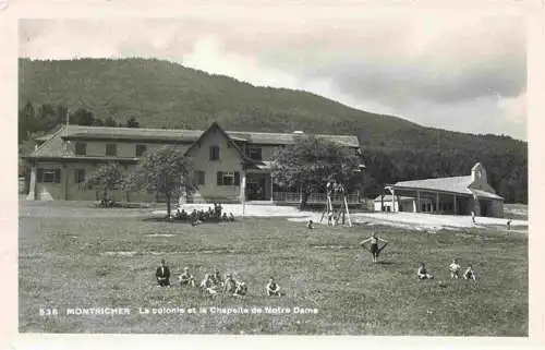 AK / Ansichtskarte  Montricher_Cossonay_VD La colonie et la Chapelle de Notre Dame