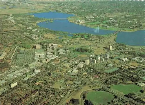 AK / Ansichtskarte 73988101 Canberra_Australia Aerial view of the central aerea