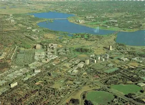 AK / Ansichtskarte  Canberra_Australia Aerial view of the central aerea