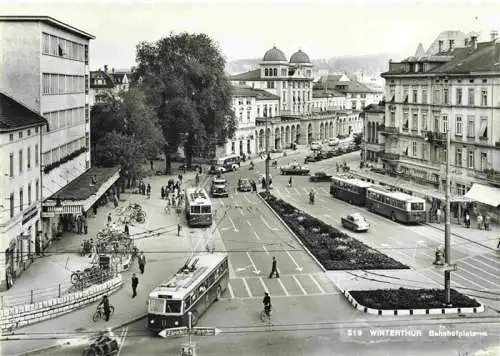 AK / Ansichtskarte  WINTERTHUR__ZH Bahnhofplatz