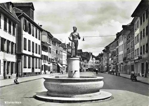 AK / Ansichtskarte  WINTERTHUR__ZH Brunnen Stadtzentrum