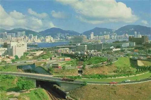 AK / Ansichtskarte 73988130 Hong_Kong Cross Harbour Tunnel with Hong Kong Island in the background