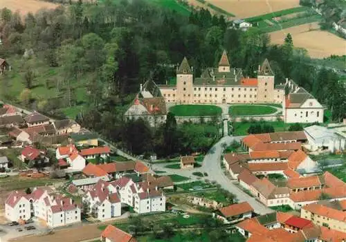 AK / Ansichtskarte 73988139 Herzogenburg_Niederoesterreich_AT Waltersdorf mit Schloss Exerzitienheim Fliegeraufnahme