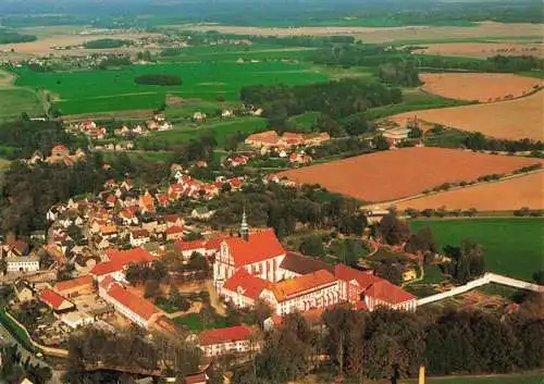 AK / Ansichtskarte  Panschwitz-Kuckau_Sachsen Zisterzienserinnen Abtei Klosterstift St Marienstern Fliegeraufnahme