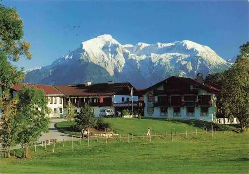 AK / Ansichtskarte  Bischofswiesen_Berchtesgaden Rehaklinik Loipe mit Hohem Goll