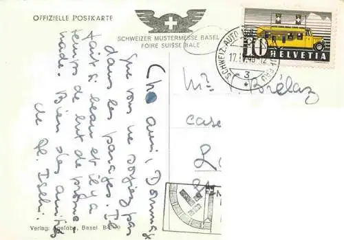 AK / Ansichtskarte  BASEL_BS Schweizer Mustermesse Offzielle Postkarte Stempel