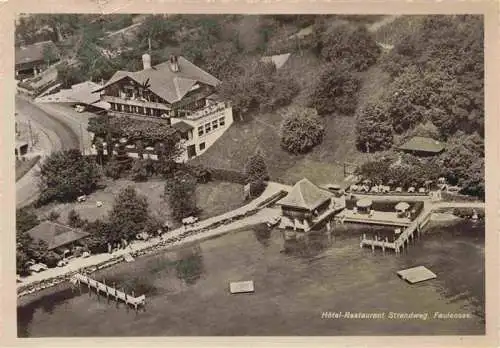 AK / Ansichtskarte  Faulensee_Bad_Thunersee_BE Hôtel Restaurant Strandweg