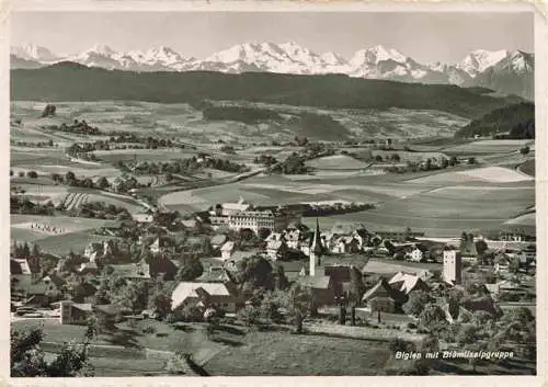 AK / Ansichtskarte  Biglen_BE Panorama Blick gegen Bluemlisalpgruppe