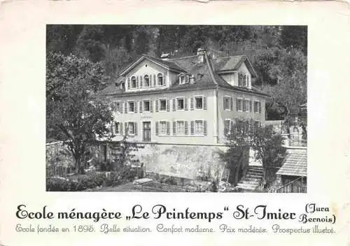 AK / Ansichtskarte  St_Imier_Courtelary_BE Ecole ménagère Le Printemps