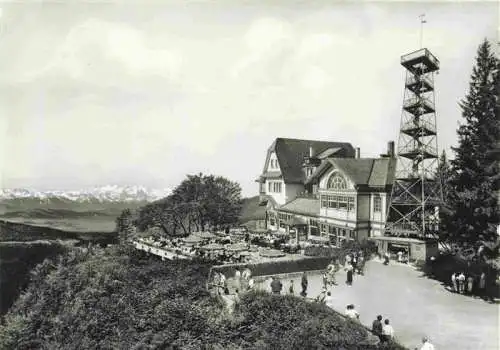 AK / Ansichtskarte  Uetliberg_uetliberg_ZH Berghaus Uto Kulm Blick nach den Berneralpen