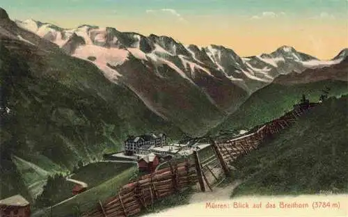 AK / Ansichtskarte  Muerren_BE Blick auf das Breithorn
