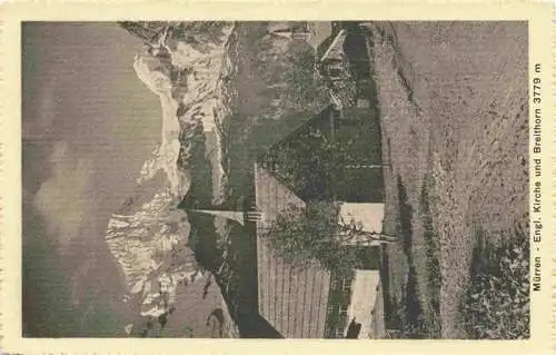 AK / Ansichtskarte  Muerren_BE Engl Kirche und Breithorn