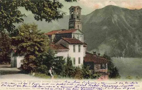 AK / Ansichtskarte  Castagnola_Lago_di_Lugano Chiesa di Castagnola