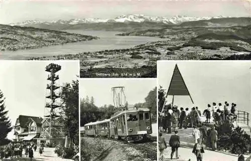 AK / Ansichtskarte  Uetliberg_uetliberg_ZH Panorama Berghaus Uto Kulm Bergbahn Aussichtsplattform