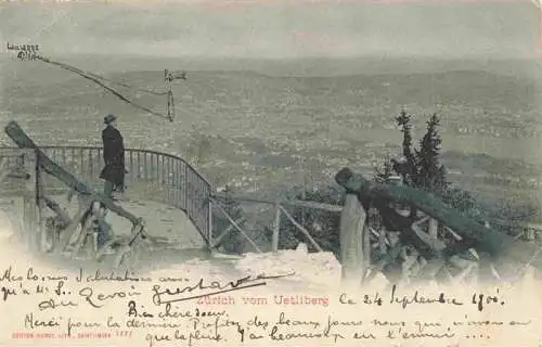 AK / Ansichtskarte  ZueRICH__ZH Blick vom Uetliberg