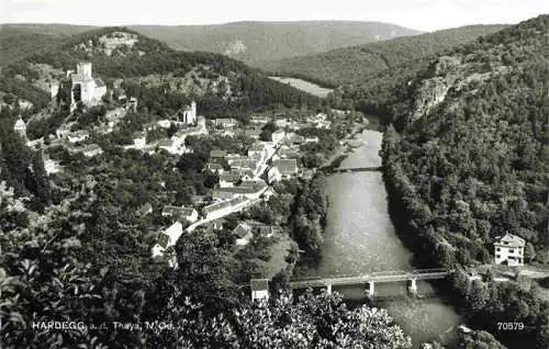 AK / Ansichtskarte  Hardegg_Thaya_AT Fliegeraufnahme