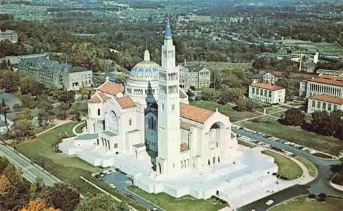 AK / Ansichtskarte 73988418 WASHINGTON__DC_USA National Shrine of Immaculate Conception Fliegeraufnahme