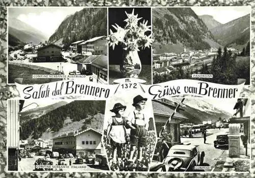 AK / Ansichtskarte  Brenner_Brennero_Suedtirol_IT Confine Versante Austriaco Panorama Confine Versante Italiano Confine