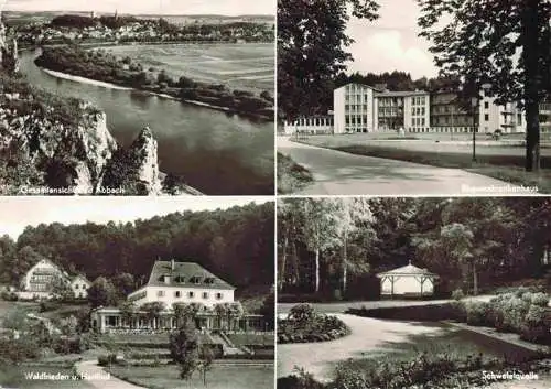 AK / Ansichtskarte  Bad_Abbach Bayerisches Rotes Kreuz Kurverwaltung Panorama Rheumakrankenhaus Waldfrieden und Harthlhof Schwefelquelle