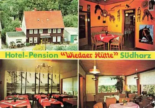 AK / Ansichtskarte  Wieda Hotel Pension Wiedaer Huette Gastraeume