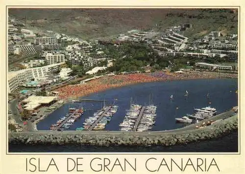 AK / Ansichtskarte 73988510 Puerto_Rico_Gran_Canaria_ES Fliegeraufnahme mit Yachthafen