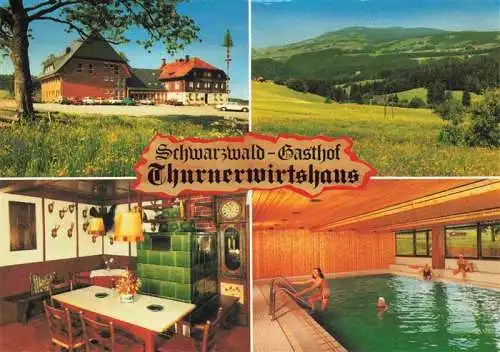 AK / Ansichtskarte  St_Maergen Schwarzwald Gasthof Thurnerwirtshaus Gaststube Hallenbad Panorama