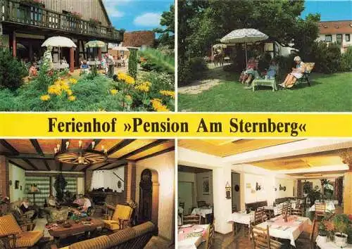 AK / Ansichtskarte  Extertal_Lippe Ferienhof Pension Am Sternberg Gastraeume Garten