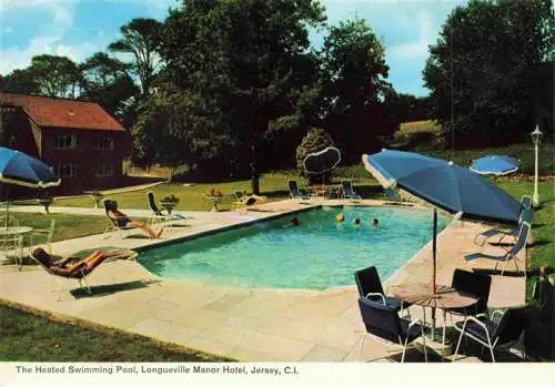 AK / Ansichtskarte 73988656 Jersey__UK The Heated Swimming Pool Longueville Manor Hotel