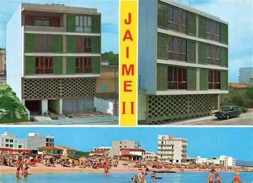 AK / Ansichtskarte 73988659 Can_Picafort_Mallorca_ES Hotel Jaime II Strandpartie