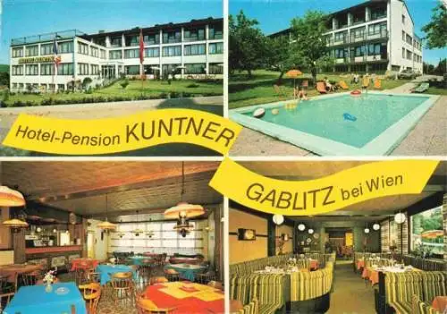 AK / Ansichtskarte  Gablitz Hotel Pension Kuttner Gastraeume Pool