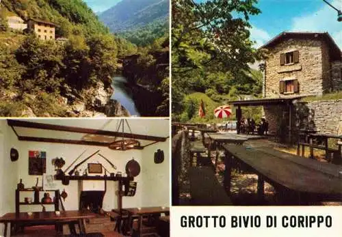 AK / Ansichtskarte  Vogorno_Locarno_TI Grotto Bivio di Corippo da Mario e Florio