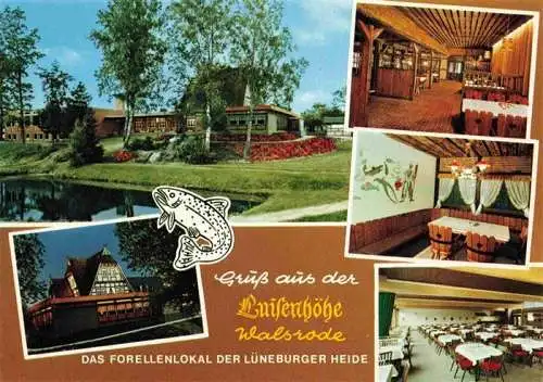 AK / Ansichtskarte 73988682 Walsrode_Lueneburger_Heide Restaurant Luisenhoehe Gastraeume Speisesaal