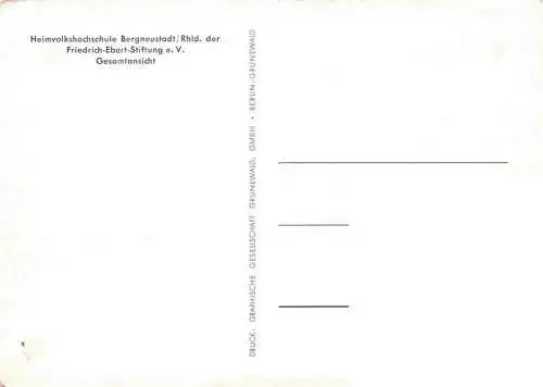 AK / Ansichtskarte  Bergneustadt Heimvolkshochschule Bergneustadt