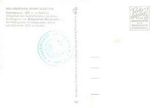 AK / Ansichtskarte 73988751 Sport_Gastein_Sportgastein_Badgastein_AT Valeriehaus