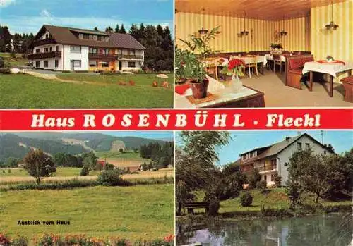 AK / Ansichtskarte 73988793 Fleckl_Oberwarmensteinach Haus Rosenbuehl Gastraum Panorama