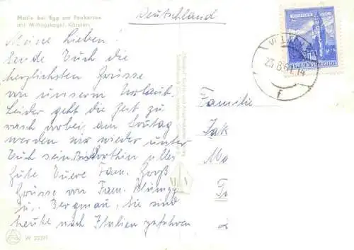 AK / Ansichtskarte  Egg_Faakersee_Kaernten_AT Bildstock Mittagskogel