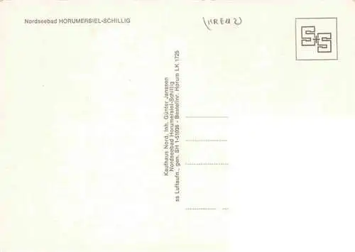 AK / Ansichtskarte  Schillig_Horumersiel_Nordseebad Fliegeraufnahme