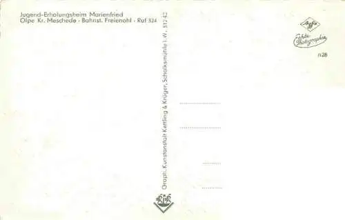 AK / Ansichtskarte  Olpe_Meschede Jugend-Erholungsheim Marienfried