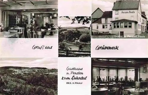 AK / Ansichtskarte 73988913 Graeveneck_Lahn_Weinbach_Hessen Gasthaus Pension zum Lahntal Panorama